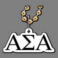 Beaded Necklace W/ Alpha Sigma Alpha Tag